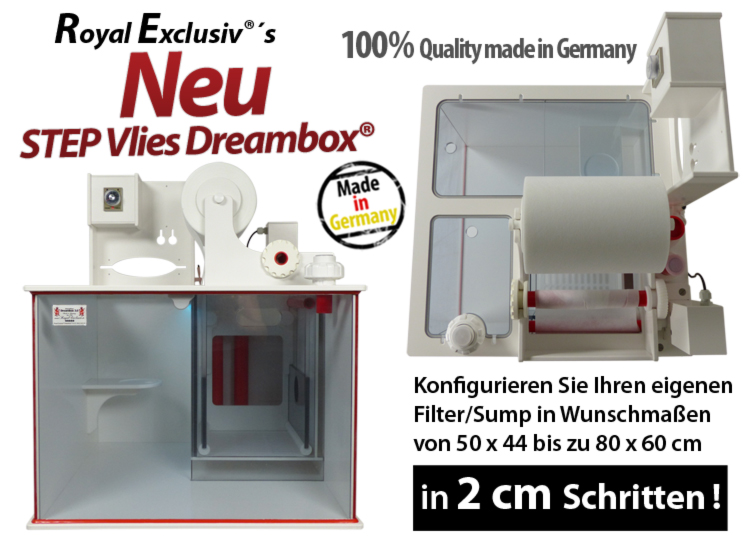 Royal Exclusiv STEP VLIES Dreambox filter system reefer reef sumpf