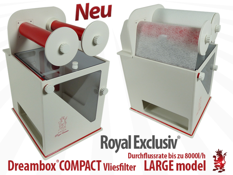 Royal Exclusiv Dreambox Compact Rollen Vliesfilter komplett