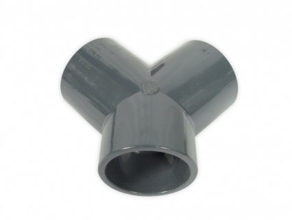 PVC Y-piece Ø 50mm  grey