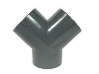 PVC Y-Stück Ø 50mm  grau