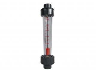 PVC Flowmeter / Durchflussmengenmesser Ø 20mm  grau  1000 l/h